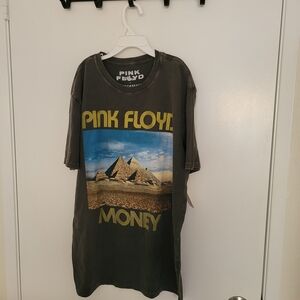 NWT Mens Lucky Brand Black Pink Floyd Graphic Money T-Shirt - Size Small